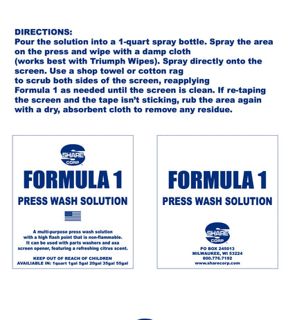 FORMULA 1 FORMULA 1 PRESS WASH SOLUTION